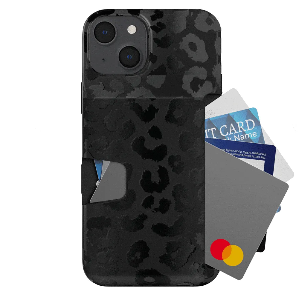 Black Leopard iPhone Wallet Case