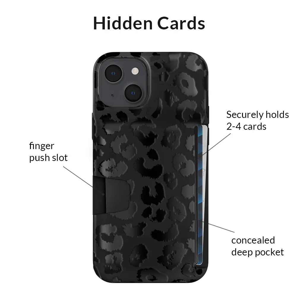 Black Leopard iPhone Wallet Case