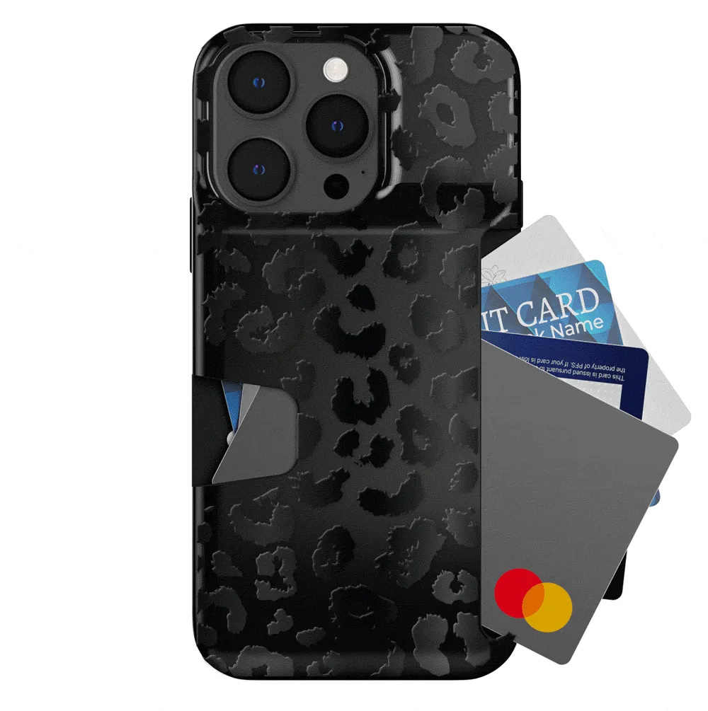 Black Leopard iPhone Wallet Case