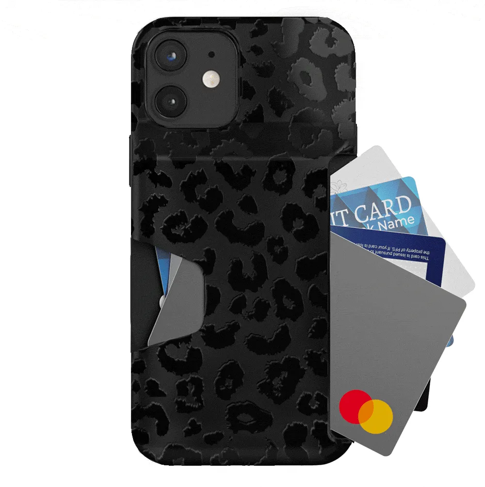 Black Leopard iPhone Wallet Case