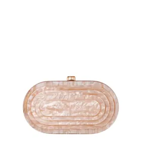 Blush Acrylic Deco Clutch