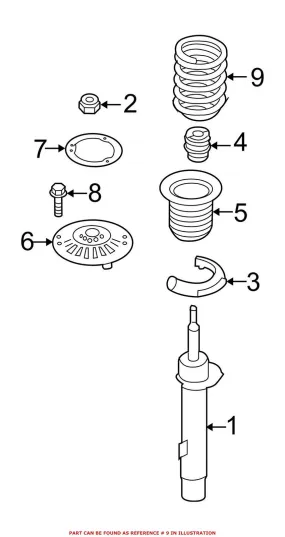 BMW Coil Spring – Front (Sport Suspension) 31336851923