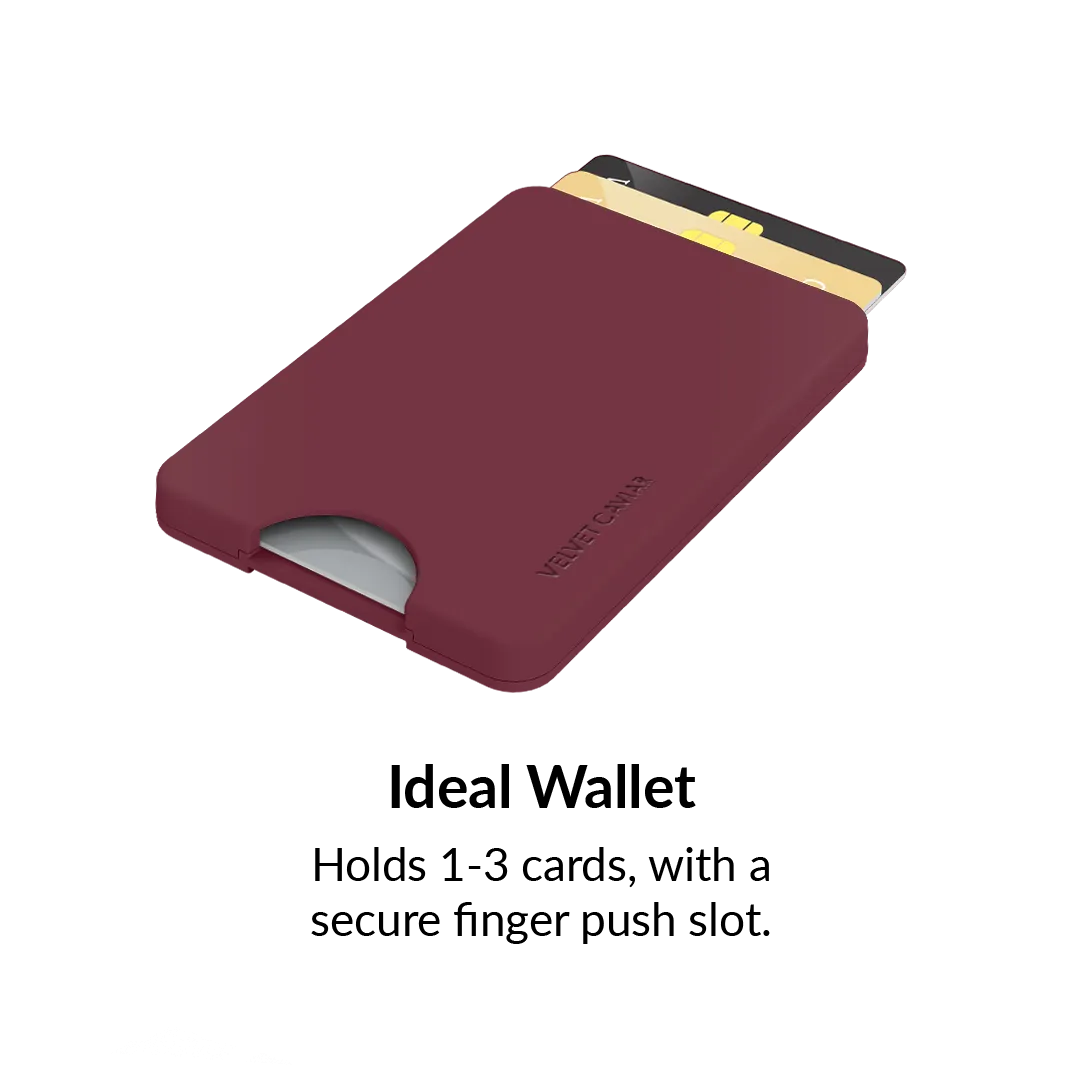 Burgundy 1990 MagSafe Wallet