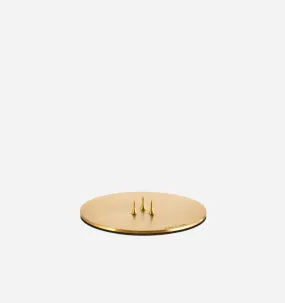 Candle Plate in Gold