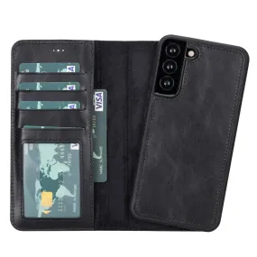 Carter Samsung Galaxy S22 Wallet Case, Rustic Black