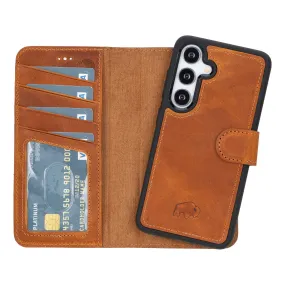 Carter Samsung Galaxy S25 Wallet Case, Golden Brown