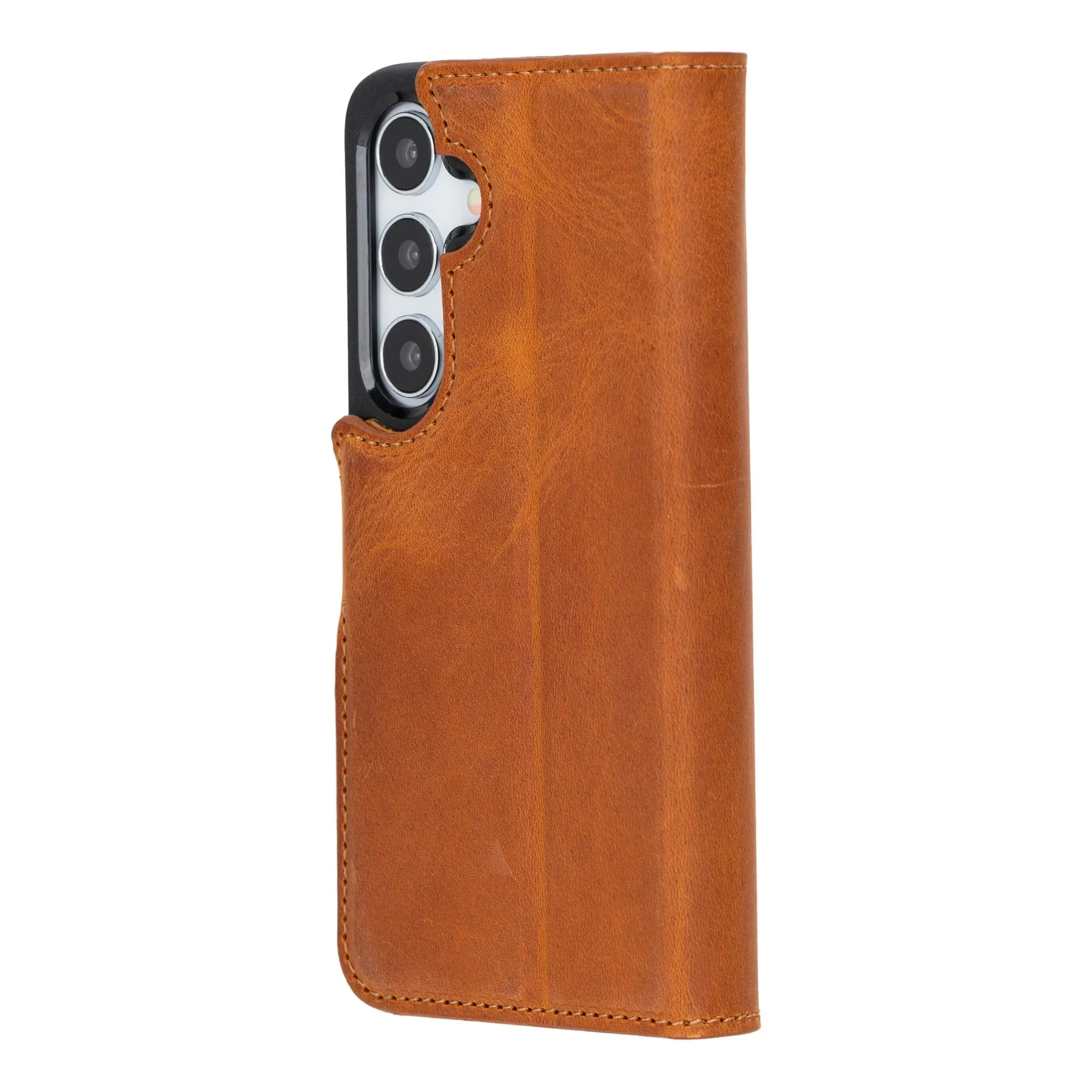 Carter Samsung Galaxy S25 Wallet Case, Golden Brown