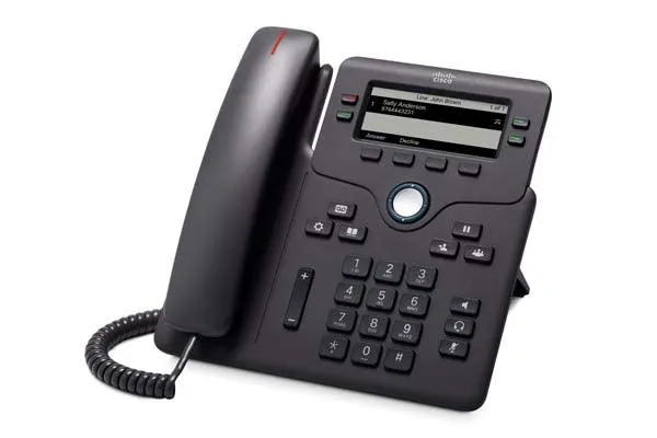 Cisco 6851 IP phone Black 4 lines Wi-Fi