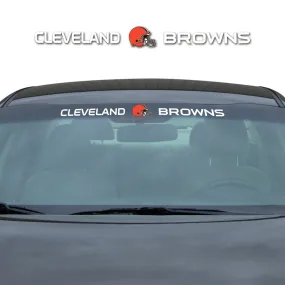 Cleveland Browns Sun Stripe Windshield Decal 3.25 in. x 34 in.