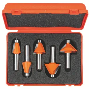 CMT 836.501.11  -  5 PC CHAMFER ROUTER BIT SET