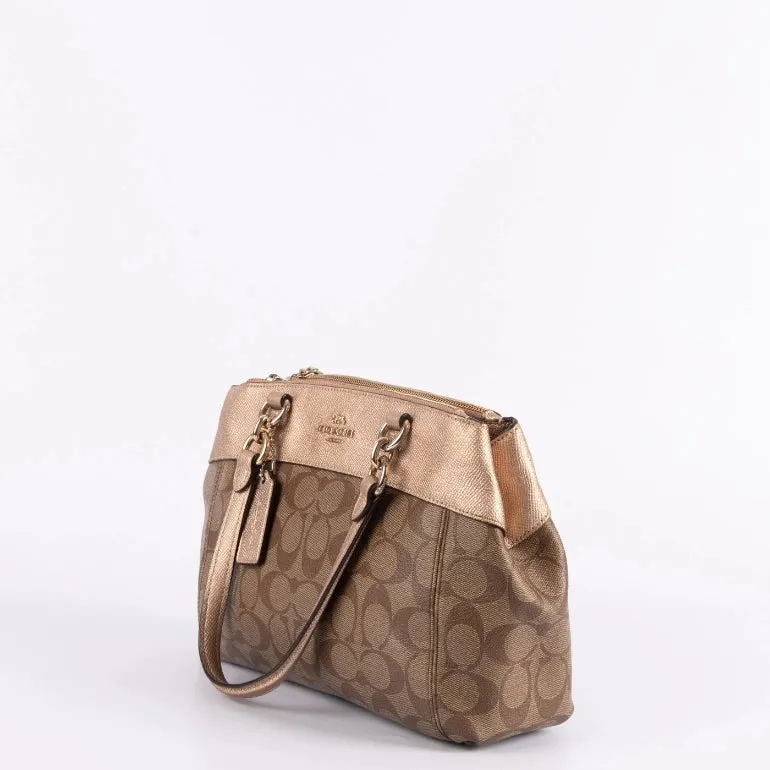 Coach Mini Brooke Carryall In Signature Canvas