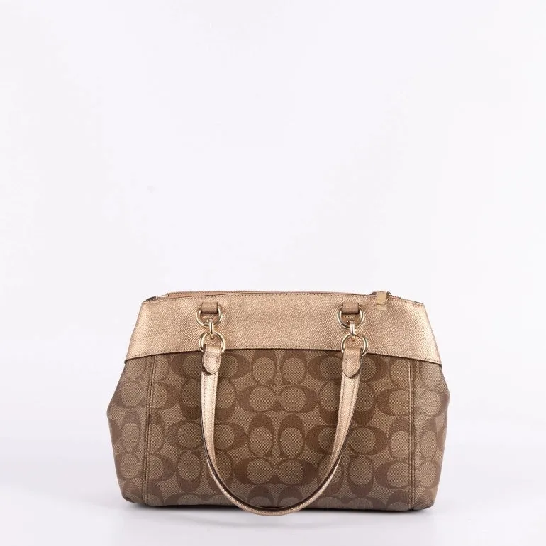 Coach Mini Brooke Carryall In Signature Canvas