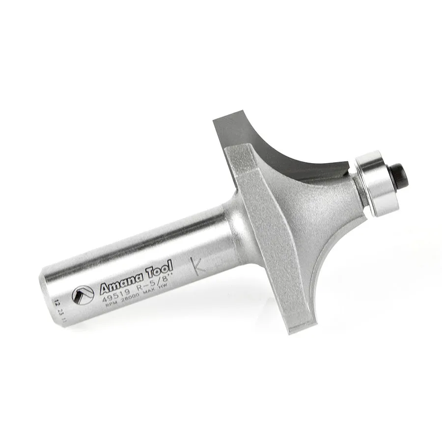 Corner Rounding Router Bit | 5⁄8 Radius x 1 3⁄4 Dia x 7⁄8 x 1⁄2"Shank | 49519 | 738685895191