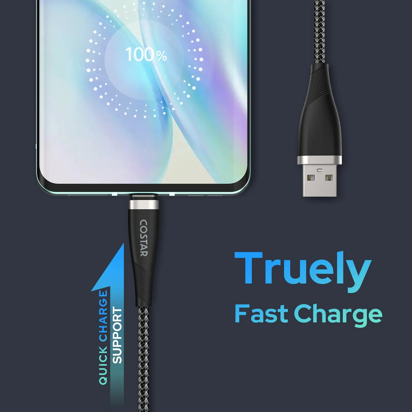 COSTAR Fast Charging Cable (Black)