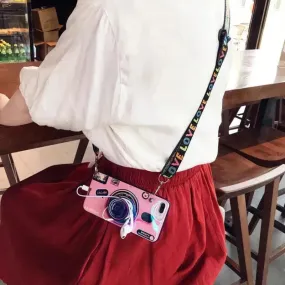 Cute Camera Strap Phone Case (For Samsung)