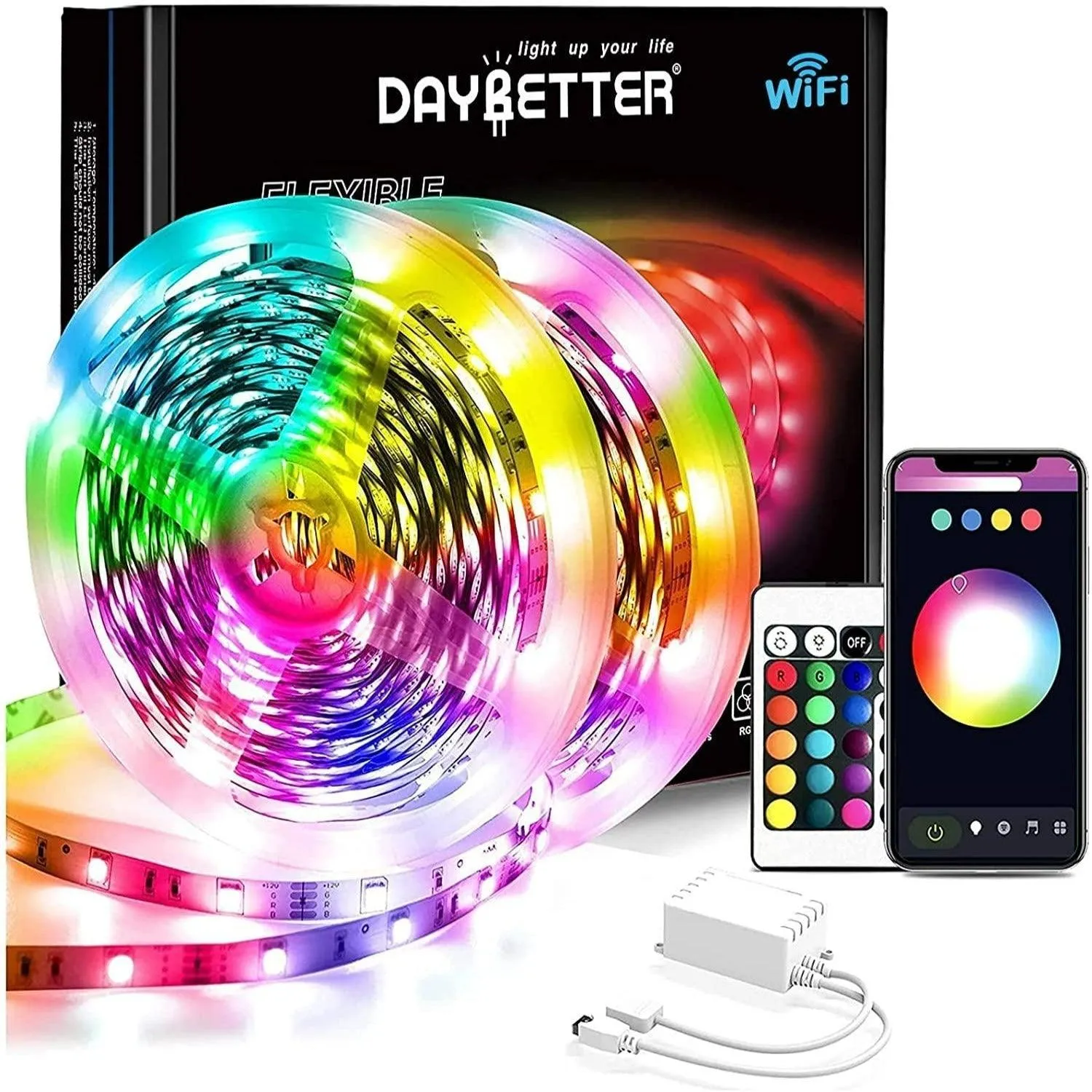 Daybetter Wi-Fi LED Strip Lights 65.6ft (2*32.8ft)