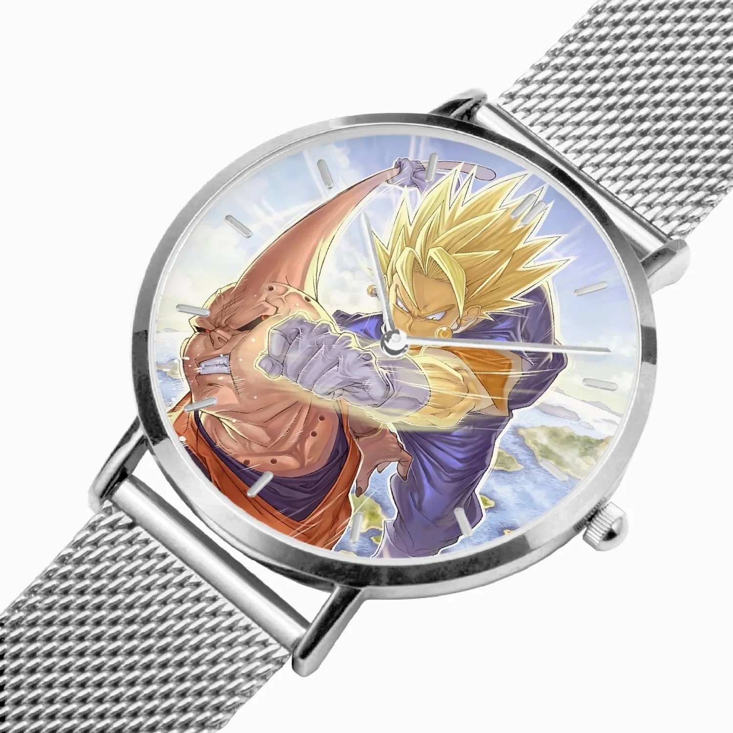 DBZ-Store Awesome Vegito Punching Super Buu Watch