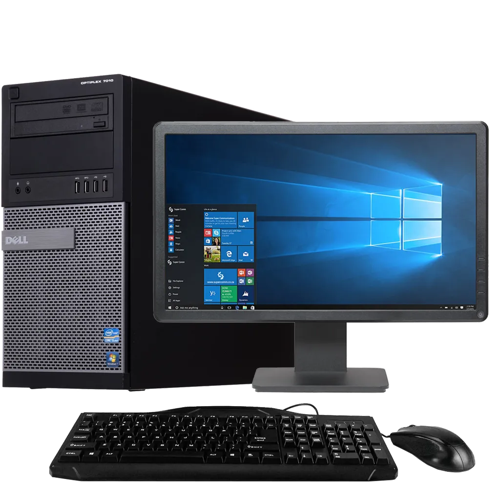 Dell OptiPlex GX7010 Intel i5, 3rd Gen Tower PC with 19" Monitor