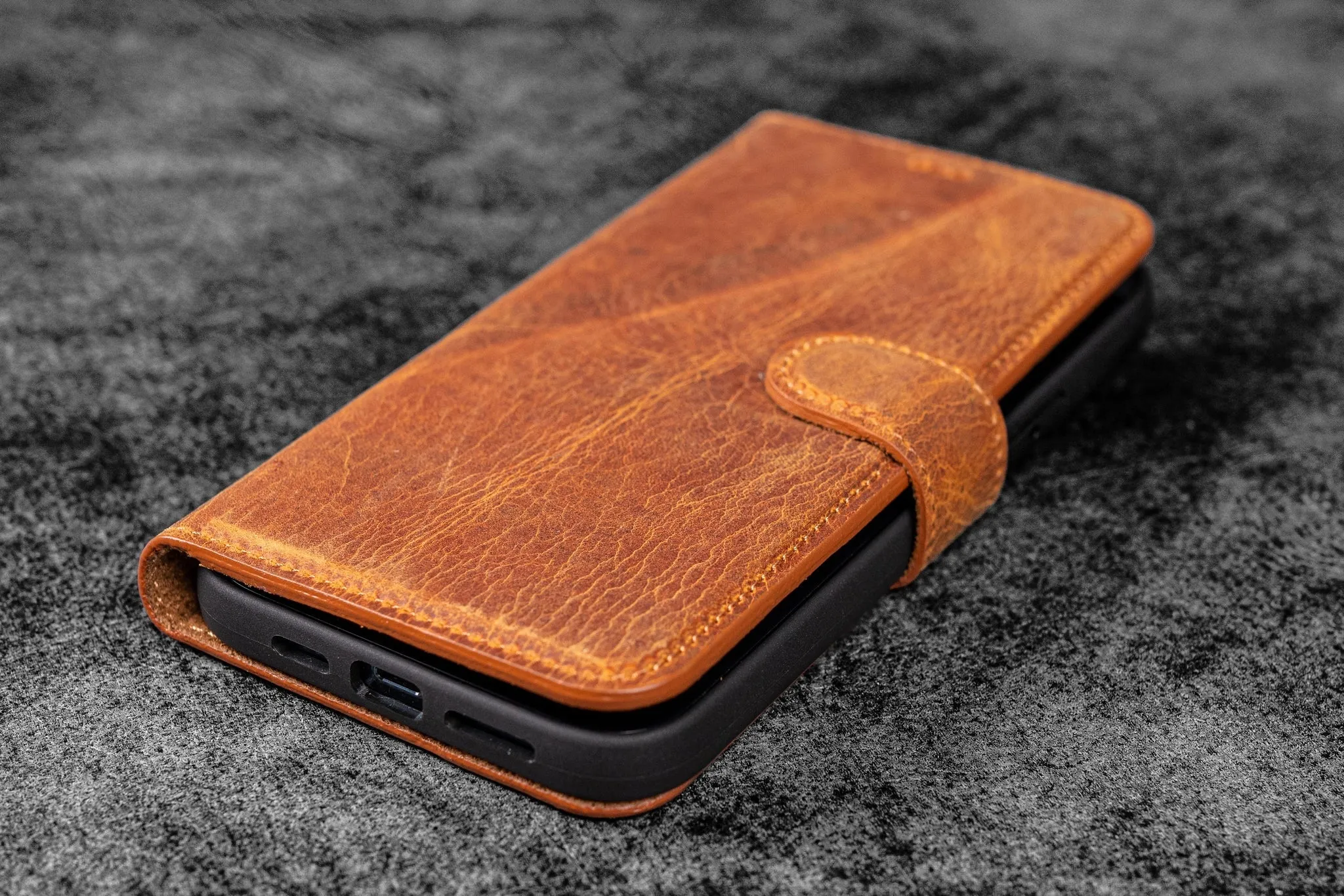 Detachable iPhone 12 Pro Max Leather Wallet Case