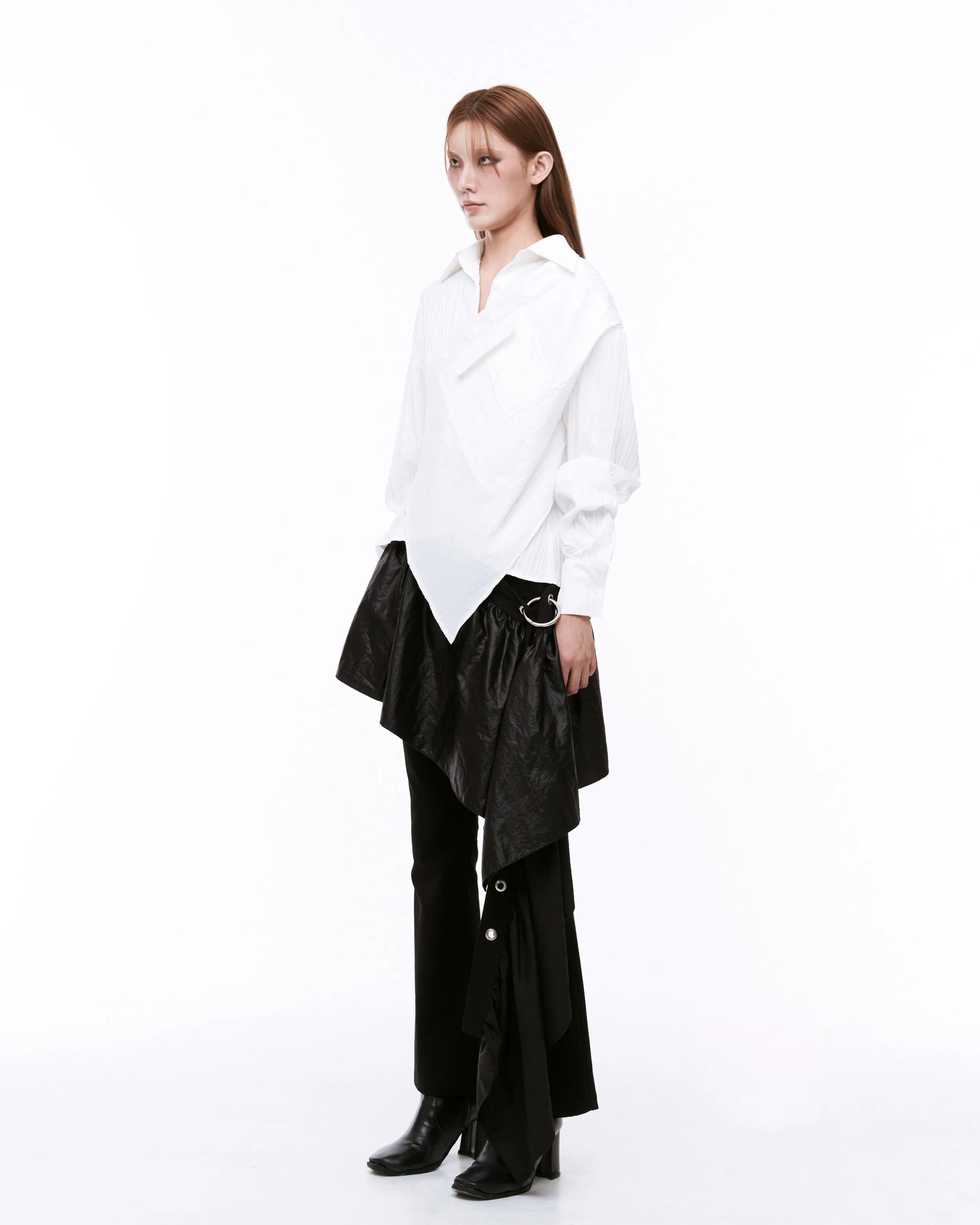 Draping shirt white