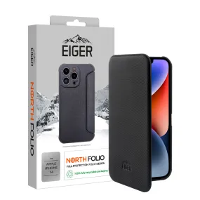 Eiger North Folio Case For Apple iPhone 14 in Black