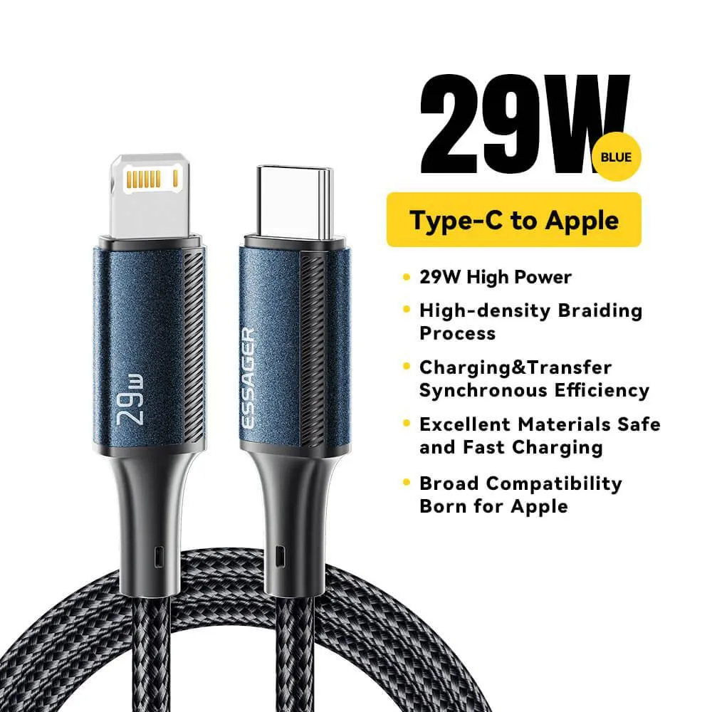 ESSAGER 29W TYPE-C iPhone Charging Cable