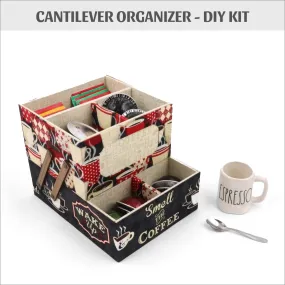 Fabric cantilever organizer DIY kit, cartonnage kit 208, members only