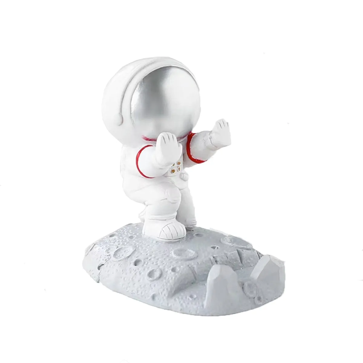 FancyDressWale Astronaut Mobile Phone Holder Desktop Decoration – Space-Themed Desk Accessory Push Hand