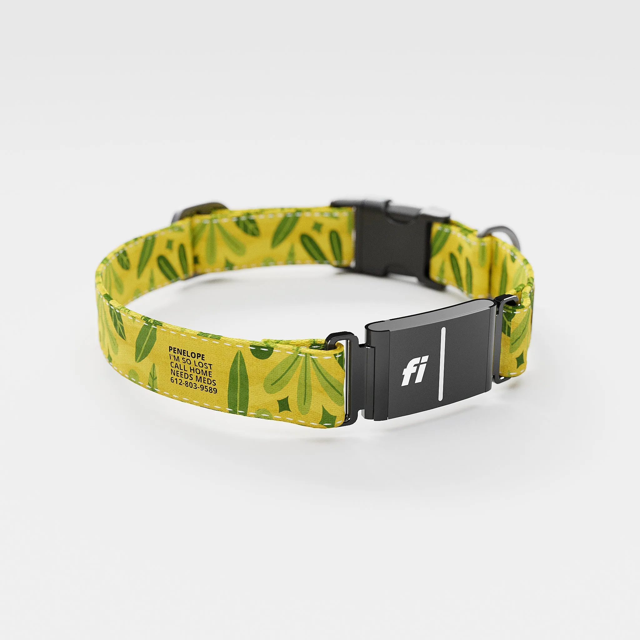 Fi GPS Included Leaves Summer Everyday Collar (6 month subscription)