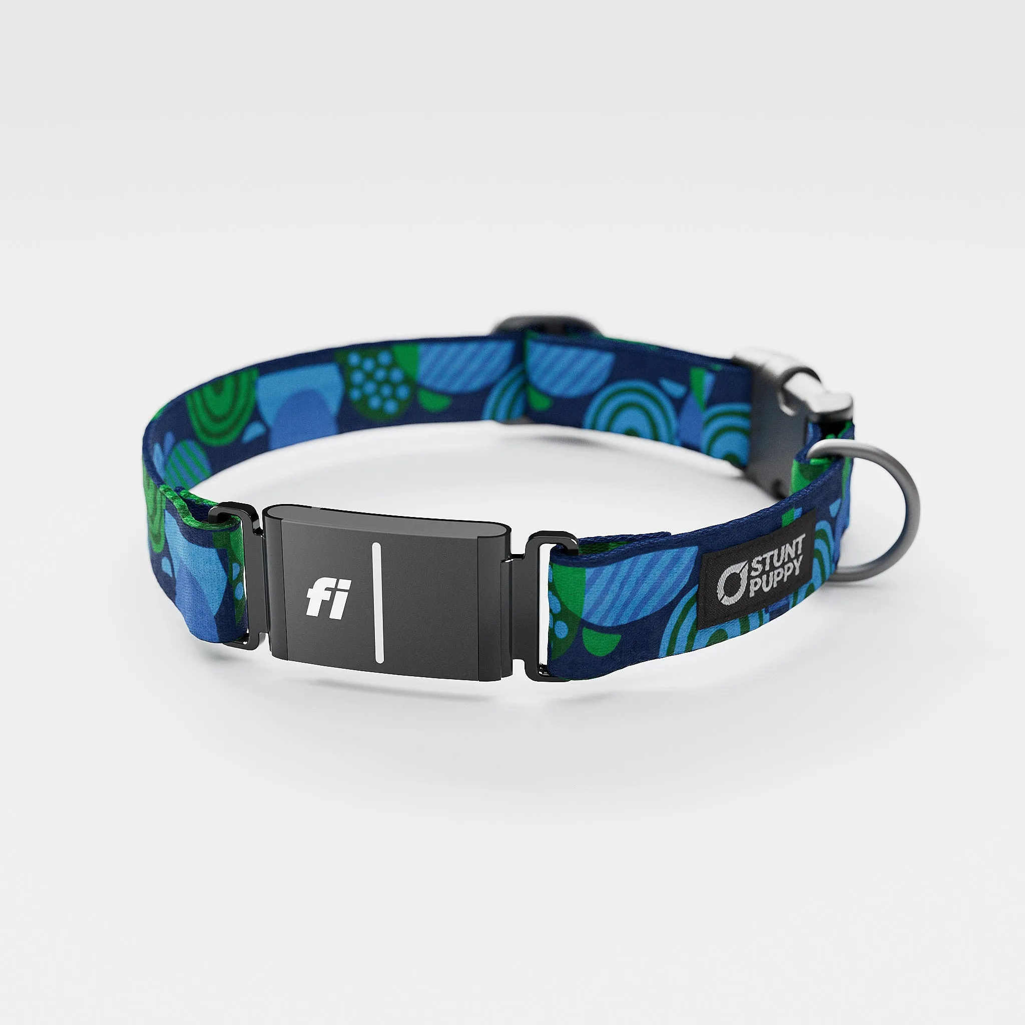 Fi GPS Included Marbles Blue Green Everyday Collar (6 month subscription)