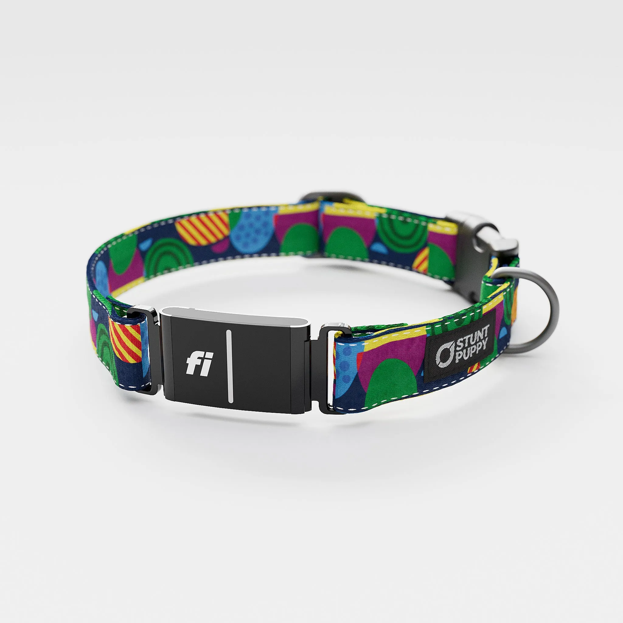 Fi GPS Included Marbles Blue Red Green Everyday Collar (6 month subscription)