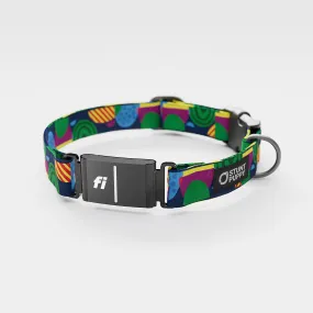 Fi GPS Included Marbles Blue Red Green Everyday Collar (6 month subscription)