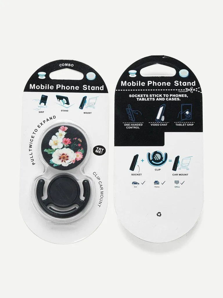 Floral Phone Gasbag Phone Holder