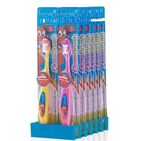 FlossBrush™ Bristles Toothbrush - Value Pack of 12 (6  Years)