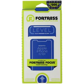 Fortress LEVEL Flat Focus Install Tempered Glass for iPhone 11 and iPhone XR