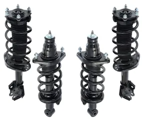 Front & Rear Complete Struts With Coil Spring Assembly For 2007-2011 Honda CRV