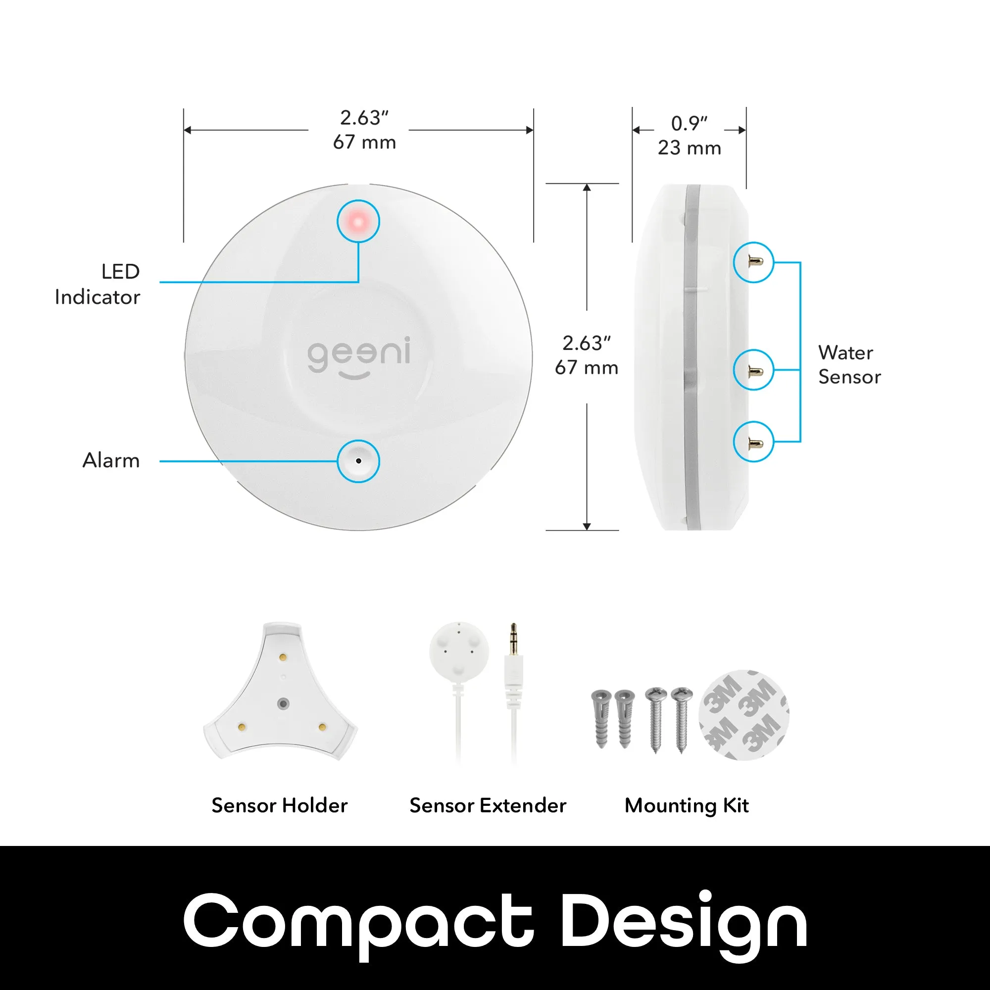 Geeni Water Leak Sensor and Alarm