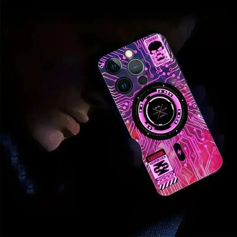 Glowing LED Circle Smart Voice Controlled Cover (For iPhone)