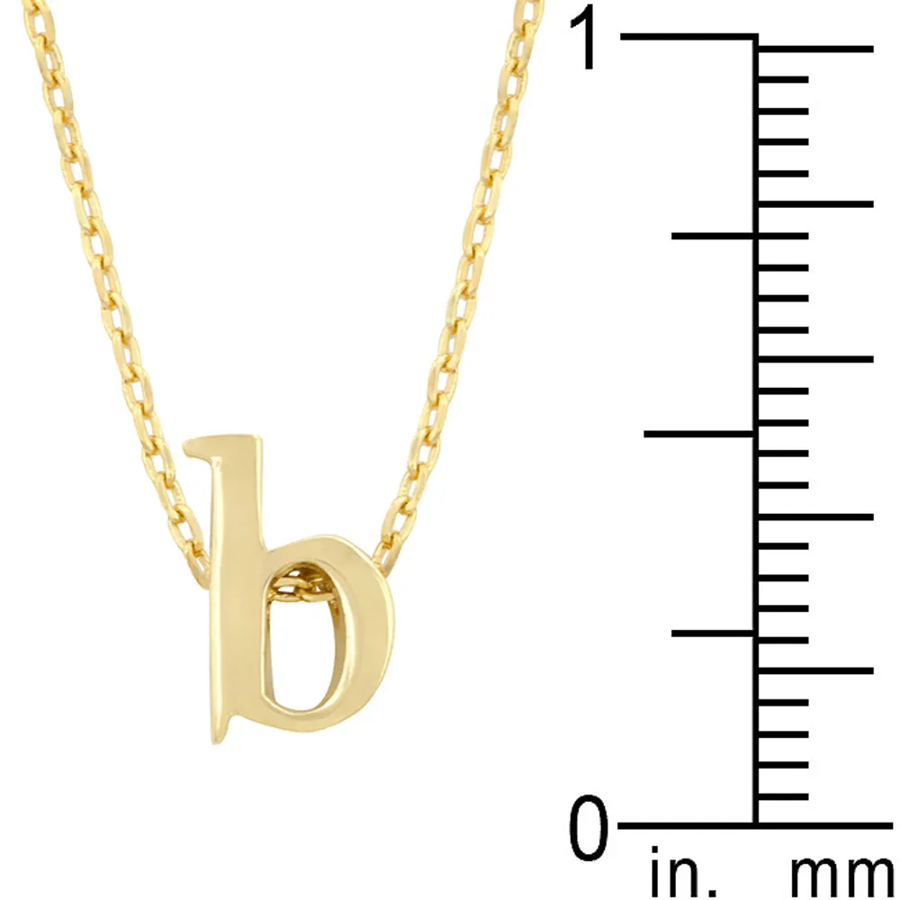 Golden Initial B Pendant