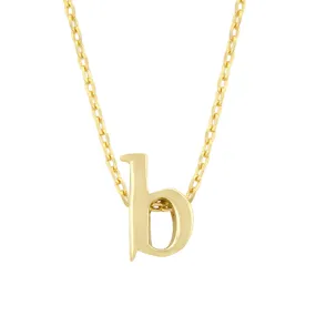 Golden Initial B Pendant