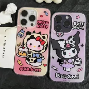 Hello Kitty and Kuromi Cosplay Phone Case (For iPhones)