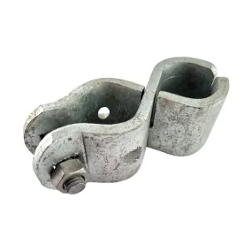 Hinge - Clamp-On - Galvanised