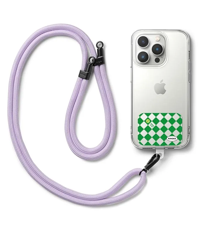 Holder Link Strap with Graphic Design TPU Tag | Tennis Club - Purple