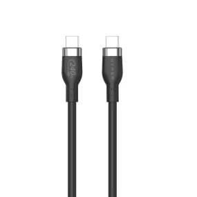 HyperJuice 240W Silicone USB-C to USB-C Cable (3ft/1m) - Black