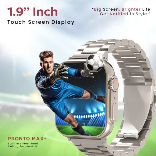 iCruze Pronto Max  With Stainless Steel Band Calling Smartwatch