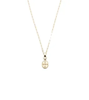 Internal Compass : Super Fine Clip Slide Crest Necklace