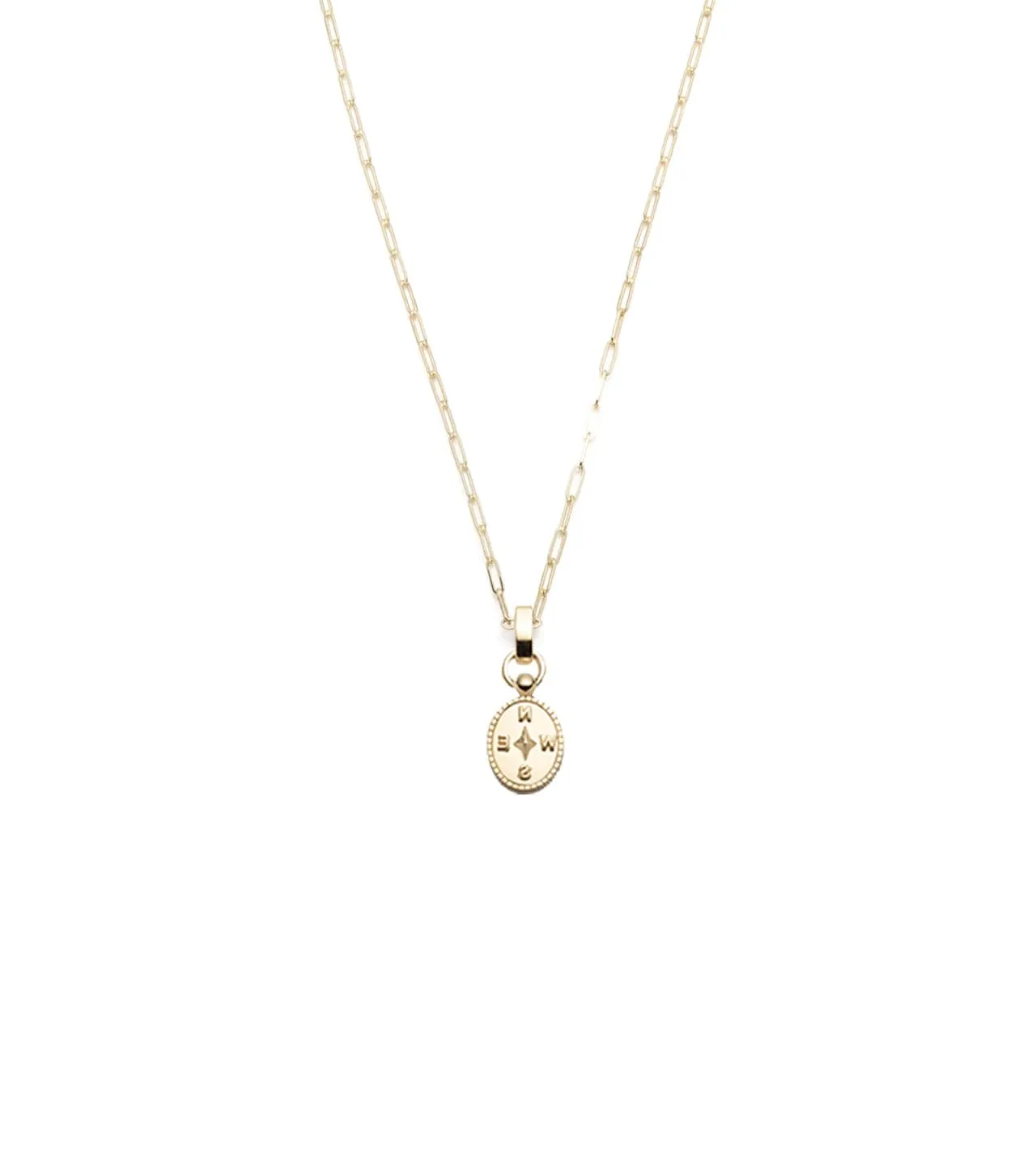 Internal Compass : Super Fine Clip Slide Crest Necklace