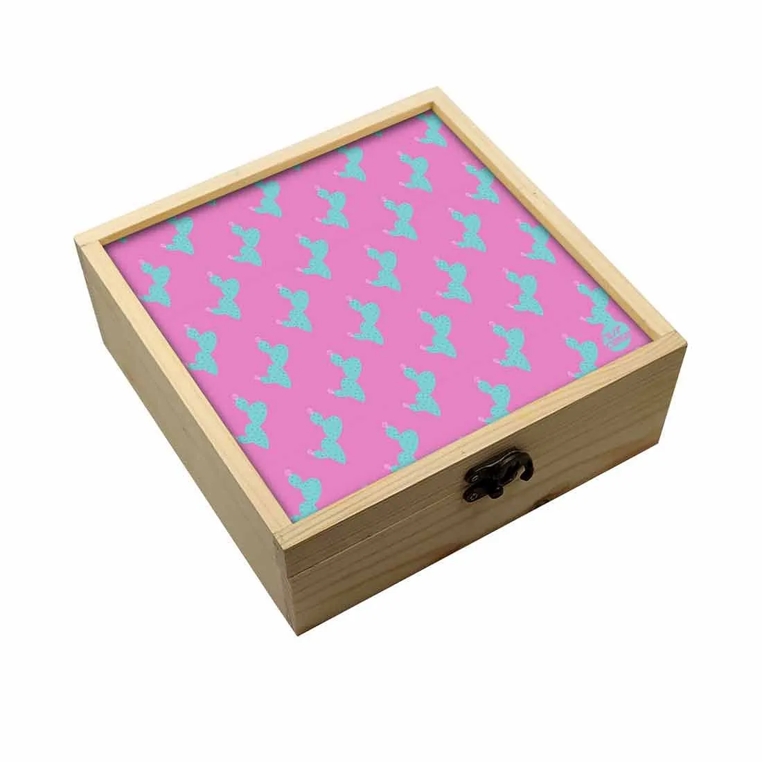 Jewellery Box Makepup Organizer -  Pink And Green