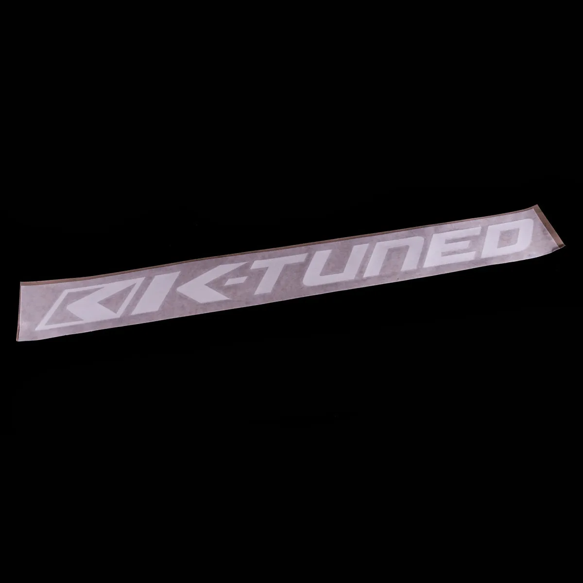 K-Tuned Windshield Banner - 3M Die Cut - 28" Wide - White - KTD-WSB-W28