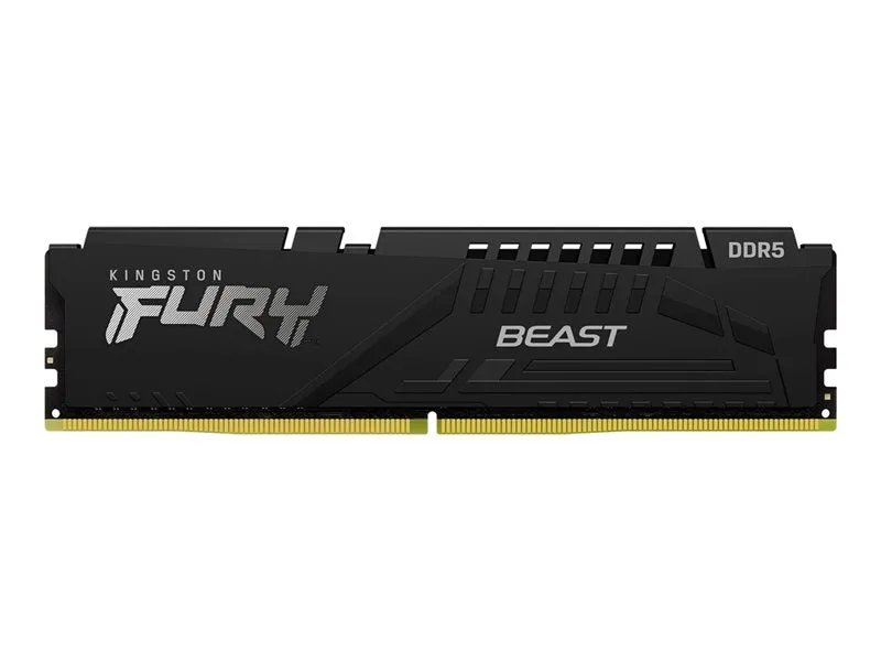 Kingston Fury Beast - Ddr5 - Module - 16 Gb - Dimm 288-Pin - 5200 Mhz / Pc5-41600 - Cl40 - 1.25 V - Unbuffered - On-Die